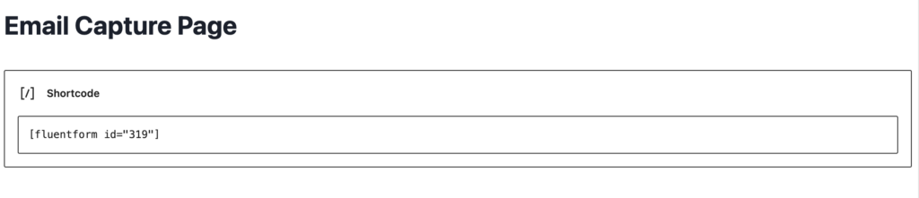 Publishing your email capture forms